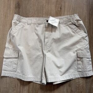 L.L.Bean Men's Tropic-Weight Cargo Shorts Size 40 Khaki Tan Vintage 90s  NWT